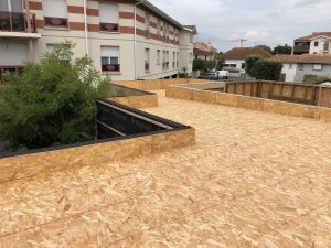 toit plat recouvert d'OSB