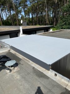 Extension de toiture plate